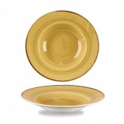 CHURCHILL SUPER VITRIFIED STONECAST MUSTARD SEED WIDE RIM BOWL 9.6OZ