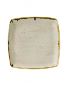 CHURCHILL SUPER VITRIFIED STONECAST NUTMEG CREAM SQUARE PLATE 10.6inch