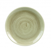 CHURCHILL SUPER VITRIFIED STONECAST PATINA ANTIQUE TAUPE COUPE PLATE 10.2inch