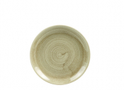 CHURCHILL SUPER VITRIFIED STONECAST PATINA ANTIQUE TAUPE COUPE PLATE 6.5inch