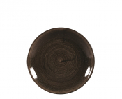 CHURCHILL SUPER VITRIFIED STONECAST PATINA IRON BLACK COUPE PLATE 6.5inch