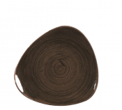 CHURCHILL SUPER VITRIFIED STONECAST PATINA IRON BLACK TRIANGULAR PLATE 9inch