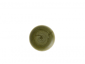 CHURCHILL SUPER VITRIFIED STONECAST PLUME OLIVE COUPE PLATE 6.5inch
