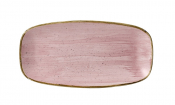 CHURCHILL SUPER VITRIFIED STONECAST PETAL PINK OBLONG PLATE 11.7X6inch