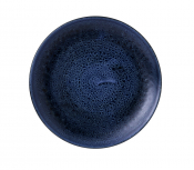 CHURCHILL SUPER VITRIFIED STONECAST PLUME ULTRAMARINE COUPE PLATE 10.2inch