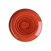 CHURCHILL SUPER VITRIFIED STONECAST SPICED ORANGE COUPE PLATE 12.8inch