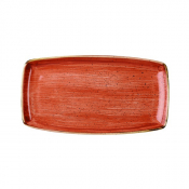CHURCHILL SUPER VITRIFIED STONECAST SPICED ORANGE OBLONG PLATE 11.6X5.5inch