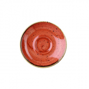 CHURCHILL SUPER VITRIFIED STONECAST SPICED ORANGE SAUCER 4.5inch
