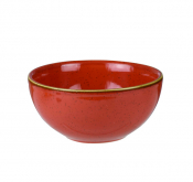 CHURCHILL SUPER VITRIFIED STONECAST SPICED ORANGE SOUP BOWL 16.5OZ