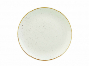 CHURCHILL SUPER VITRIFIED STONECAST BARLEY WHITE COUPE PLATE 11.3inch