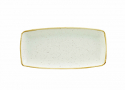 CHURCHILL SUPER VITRIFIED STONECAST BARLEY WHITE OBLONG PLATE 11.6X5.5inch