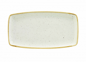 CHURCHILL SUPER VITRIFIED STONECAST BARLEY WHITE OBLONG PLATE 13.6X7.3inch
