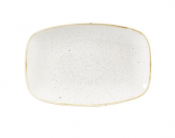 CHURCHILL SUPER VITRIFIED STONECAST BARLEY WHITE CHEF'S OBLONG PLATE 9.3X6.2inch