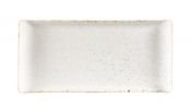 CHURCHILL SUPER VITRIFIED STONECAST BARLEY WHITE BUFFET TRAY 11.8X5.7inch