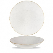 CHURCHILL SUPER VITRIFIED STONECAST BARLEY WHITE COUPE BOWL 176OZ