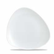 CHURCHILL SUPER VITRIFIED WHITE VELLUM TRIANGULAR PLATE 9inch