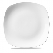 CHURCHILL SUPER VITRIFIED WHITE X SQUARED SQUARE PLATE 11.5inch