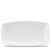 CHURCHILL SUPER VITRIFIED WHITE X SQUARED+ OBLONG PLATE 13.6X7.3inch