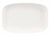 CHURCHILL SUPER VITRIFIED WHITE X SQUARED CHEF'S OBLONG PLATE 11.8X7.8inch