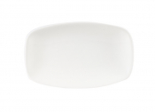 CHURCHILL SUPER VITRIFIED WHITE X SQUARED CHEF'S OBLONG PLATE 7.9X4.8inch