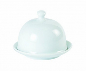 DPS PORCELITE CREATIONS BUTTER DISH 3.5X2.5inch