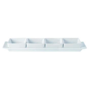 DPS PORCELITE CREATIONS SET 4 BOWLS & TRAY 15X3.5inch