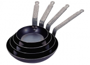 DE BUYER BLUE STEEL FRY PAN 20CM
