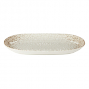 ACADEMY FUSION SCORCHED OVAL PLATTER 33 X 21CM