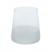 WATER CARAFE & TUMBLERS WHITE FROSTED TUMBLER 380ML