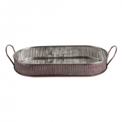 ANTIQUE SILVER RANGE COMBO/ SERVING PLATTER ANTIQUE COPPER