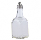 OIL/VINEGAR POURER SQUARE GLASS