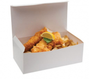 LARGE FOOD BOX WHITE  228 X 125 X 78MM