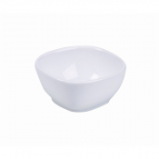 GENWARE WHITE PORCELAIN ELLIPSE SQUARE BOWL 5.3OZ