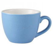 GENWARE PORCELAIN BLUE BOWL SHAPED ESPRESSO CUP 3OZ