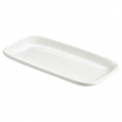 GENWARE WHITE PORCELAIN RECTANGULAR PLATE 9.6X4.9inch