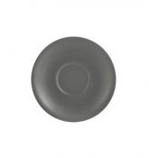 GENWARE PORCELAIN MATT GREY SAUCER 12CM/ 4.75'' X6