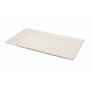 GENWARE LUNA STONEWARE WHITE RECTANGULAR PLATE 11.8X5.9inch