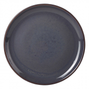 GENWARE TERRA STONEWARE RUSTIC BLUE COUPE PLATE 7.5inch