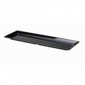 GENWARE MELAMINE BLACK PLATTER GN 2/4