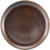 GENWARE TERRA PORCELAIN RUSTIC COPPER PRESENTATION PLATE 12inch