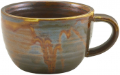 GENWARE TERRA PORCELAIN RUSTIC COPPER COFFEE CUP 10OZ