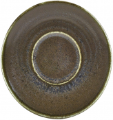 GENWARE TERRA PORCELAIN BLACK SAUCER 4.5inch