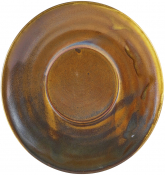 GENWARE TERRA PORCELAIN RUSTIC COPPER SAUCER 5.7inch