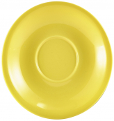 GENWARE PORCELAIN YELLOW SAUCER 5.3inch
