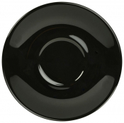 GENWARE PORCELAIN BLACK SAUCER 5.3inch