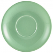 GENWARE PORCELAIN GREEN SAUCER 5.3inch