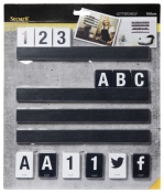SECURIT LETTER SHELVES BLACK 100X2.5CM LES-BL-100
