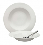 ELIA PREMIER BONE CHINA GLACIER RIMMED PASTA BOWL 10.8inch