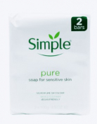 SIMPLE SENSITIVE TWIN SOAP 2X100G BARS