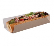 10inch KRAFT OPEN ENDED TRAY 250 X 80 X 50MM